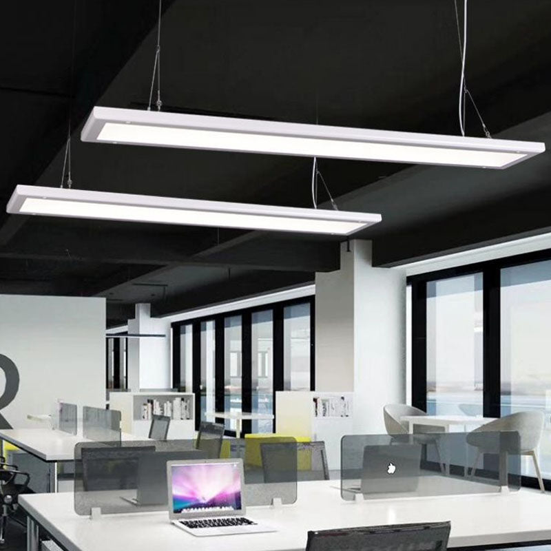 Paneel gevormde dunne hanglichtkit eenvoud Acryl Witte LED -suspensielamp