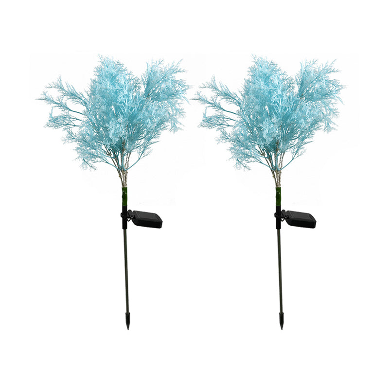 Rime Shaped Courtyard Solar Landscape Light Plastic Contemporary LED Stake Lighting