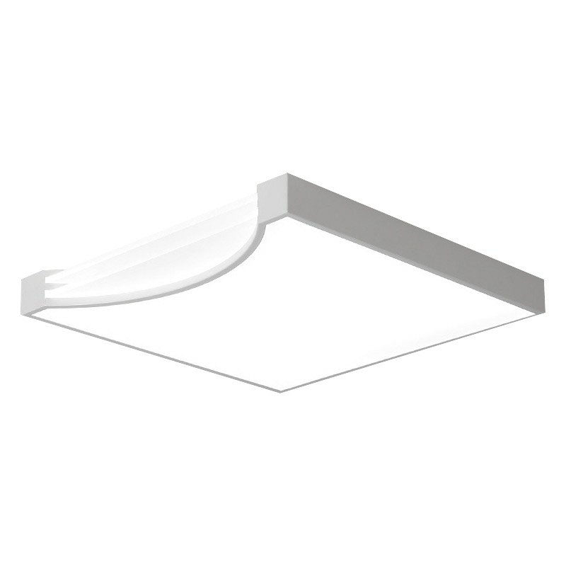 Square Shaped Flush Ceiling Light Contemporary Acrylic LED Flush Mount Lighting Fixture