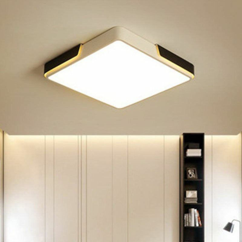 Geometrische acryl inbouwverlichting Minimalistisch wit LED-inbouwarmatuur