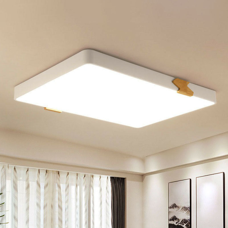 Square Shaped Bedroom LED Flush Mount Light Acrylique Simple Ceiling Light Flush Mount