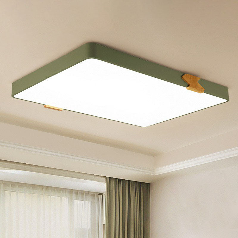 Square Shaped Bedroom LED Flush Mount Light Acrylique Simple Ceiling Light Flush Mount