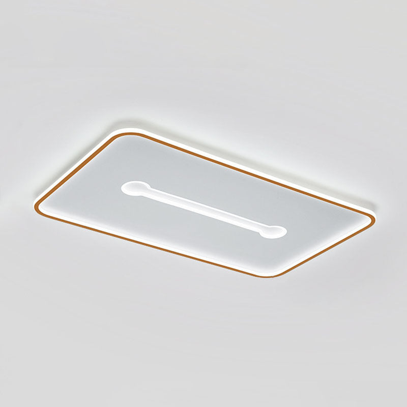 Geometrica Shape Camera Flush Montaggio Illuminazione Metallo Minimalista LED Flush Montaggio