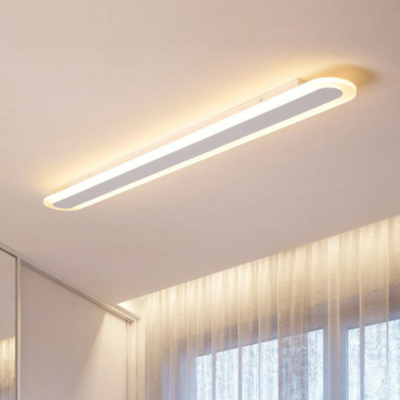 Linear Ultra Thin Flush Mount Lighting Minimalist Acrylique Living Room LED Flush Mount Fixture