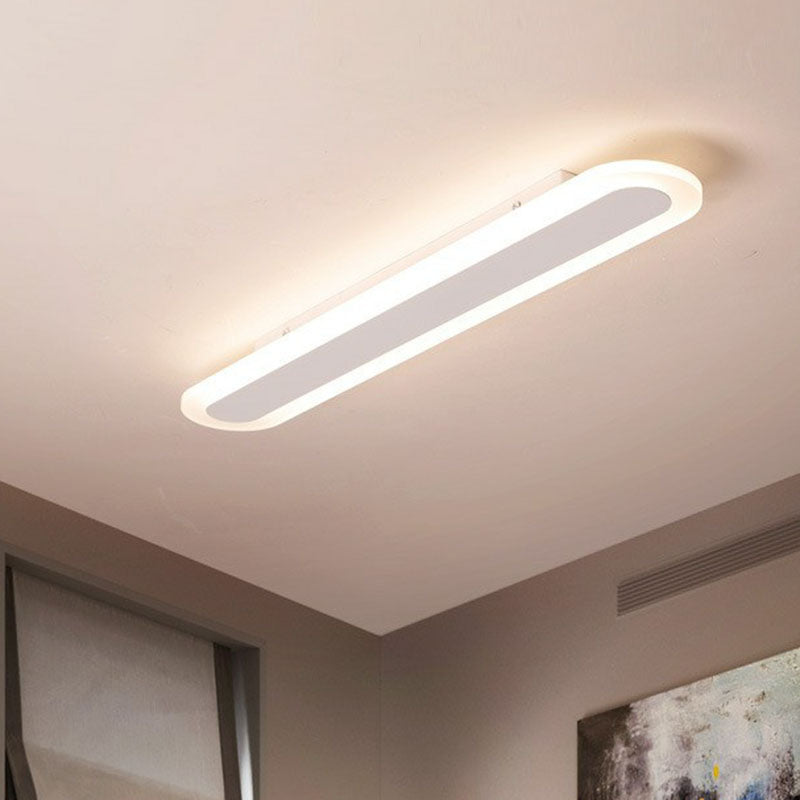 Linear Ultra Thin Flush Mount Lighting Minimalist Acrylique Living Room LED Flush Mount Fixture