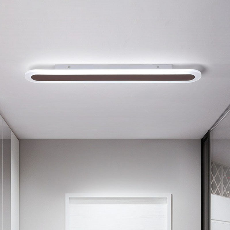 Linear Ultra Thin Flush Mount Lighting Minimalist Acrylique Living Room LED Flush Mount Fixture