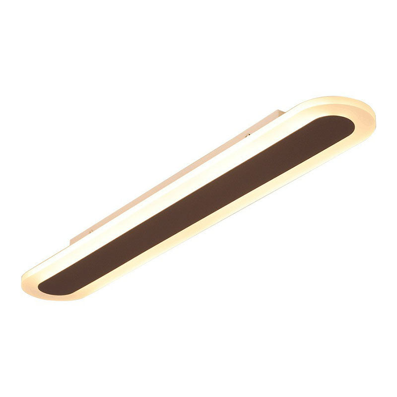 Linear Ultra Thin Flush Mount Lighting Minimalist Acrylique Living Room LED Flush Mount Fixture