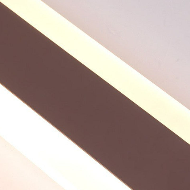 Linear Ultra Thin Flush Mount Lighting Minimalist Acrylique Living Room LED Flush Mount Fixture