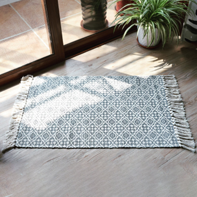 Lässiger böhmischer Teppich mehrfarbiger geometrischer Teppich -Haustier -Teppich für tolles Zimmer