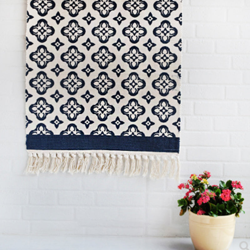 Lässiger böhmischer Teppich mehrfarbiger geometrischer Teppich -Haustier -Teppich für tolles Zimmer