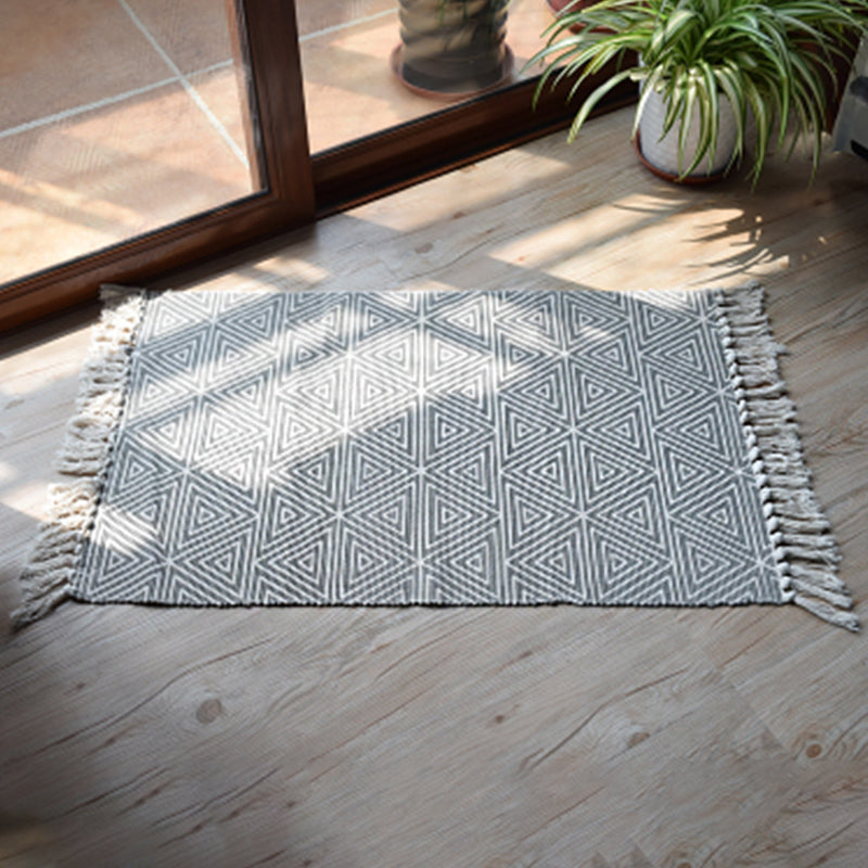 Lässiger böhmischer Teppich mehrfarbiger geometrischer Teppich -Haustier -Teppich für tolles Zimmer