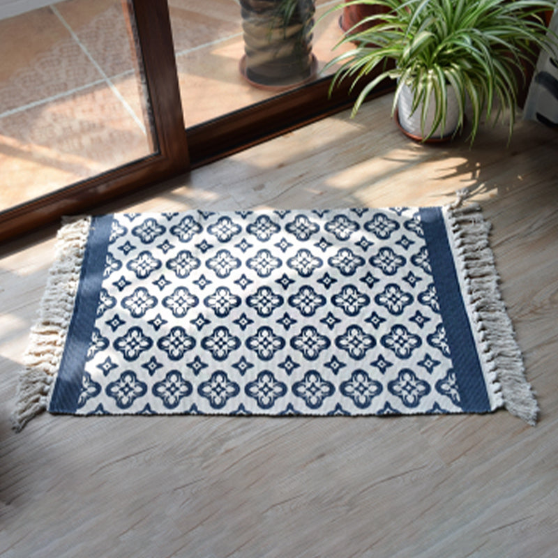 Lässiger böhmischer Teppich mehrfarbiger geometrischer Teppich -Haustier -Teppich für tolles Zimmer