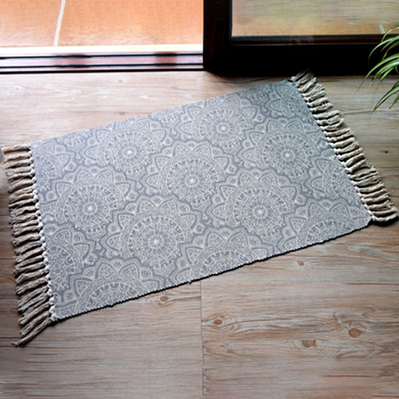 Lässiger böhmischer Teppich mehrfarbiger geometrischer Teppich -Haustier -Teppich für tolles Zimmer