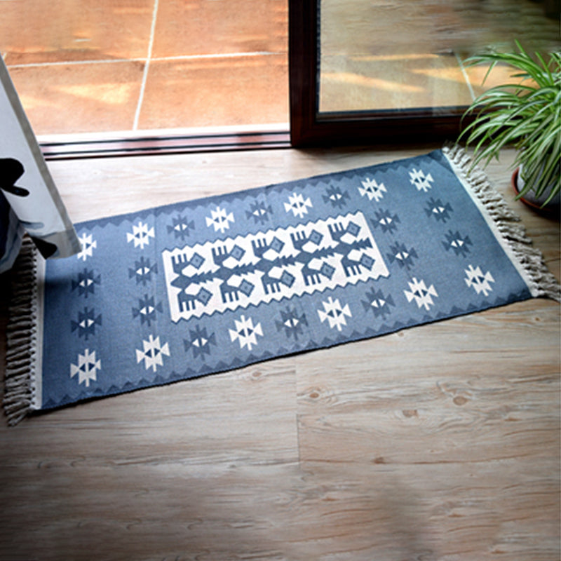 Lässiger böhmischer Teppich mehrfarbiger geometrischer Teppich -Haustier -Teppich für tolles Zimmer