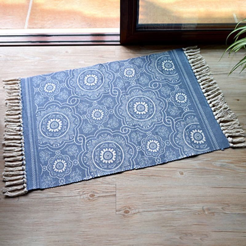 Lässiger böhmischer Teppich mehrfarbiger geometrischer Teppich -Haustier -Teppich für tolles Zimmer