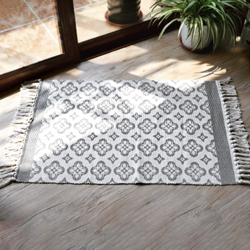 Lässiger böhmischer Teppich mehrfarbiger geometrischer Teppich -Haustier -Teppich für tolles Zimmer