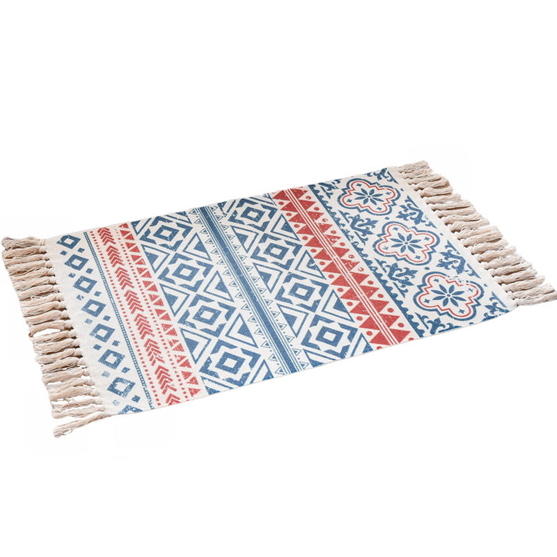 Funky Schlafzimmer Teppich Teppich mehrfarbig gemustertes Teppich aus Baumwollwaschable