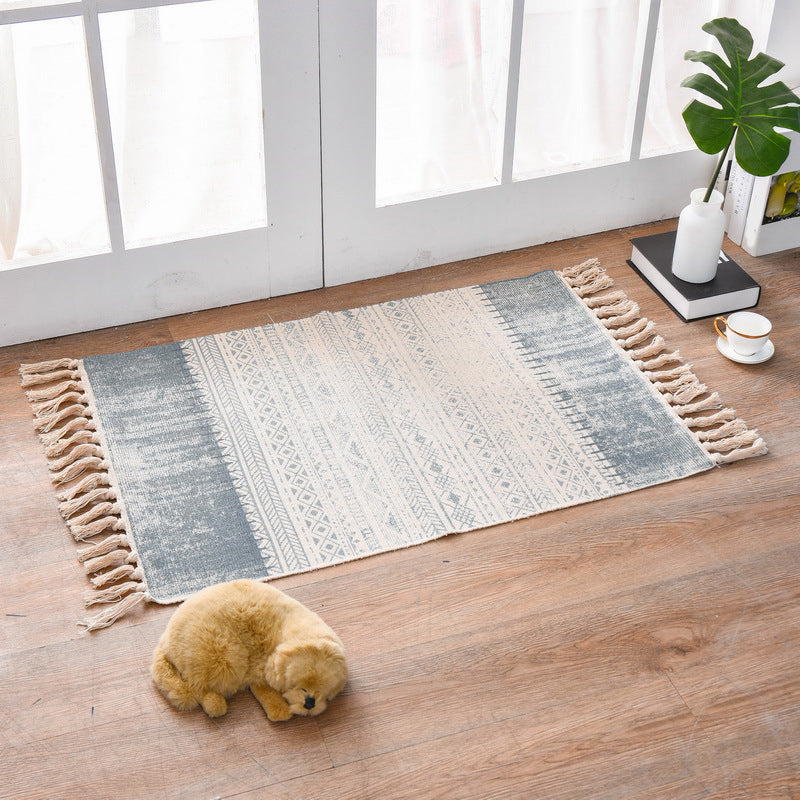 Funky Schlafzimmer Teppich Teppich mehrfarbig gemustertes Teppich aus Baumwollwaschable