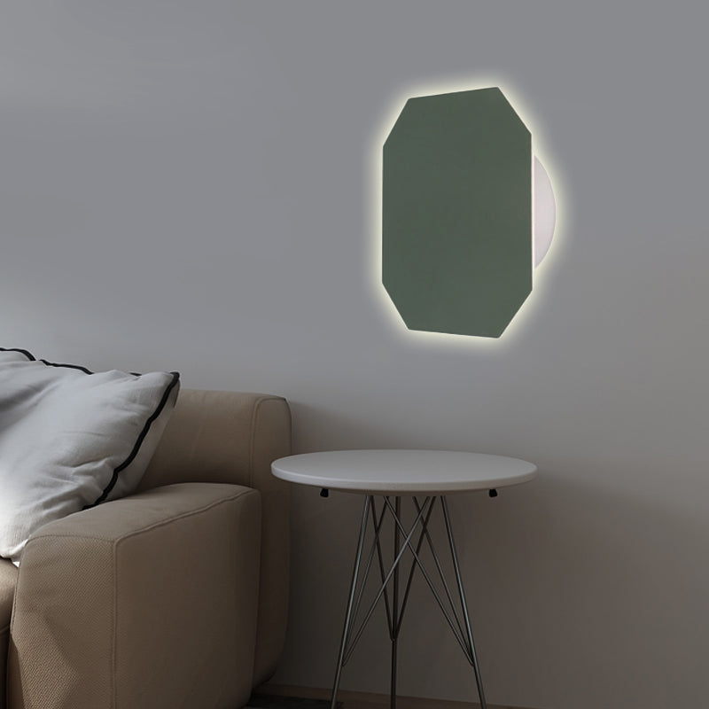 Stile Nordico Macaron Muro colorato Light Round Metal Wall Sconce per le scale foyer