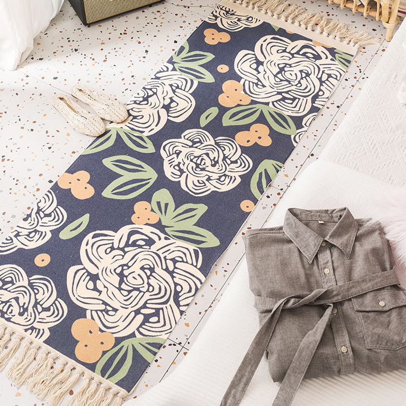 Cute Childrens Art Rug Multicolor Fairy Tale Rug Machine Washable Carpet for Kids Room