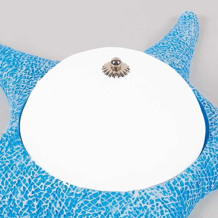 Starfish Kid Bedroom Flush Mount Light Resin Nordic Stylish Ceiling Fixture