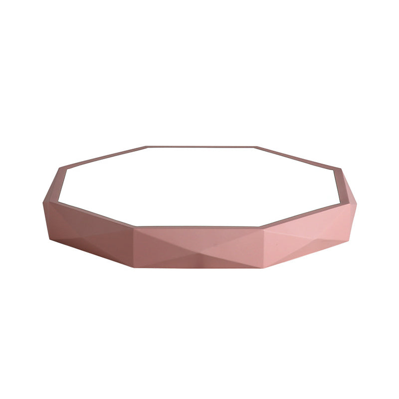 Acrylic Octagon Shape Ceiling Lamp Macaron Loft LED Flush Mount Light for Kitchen