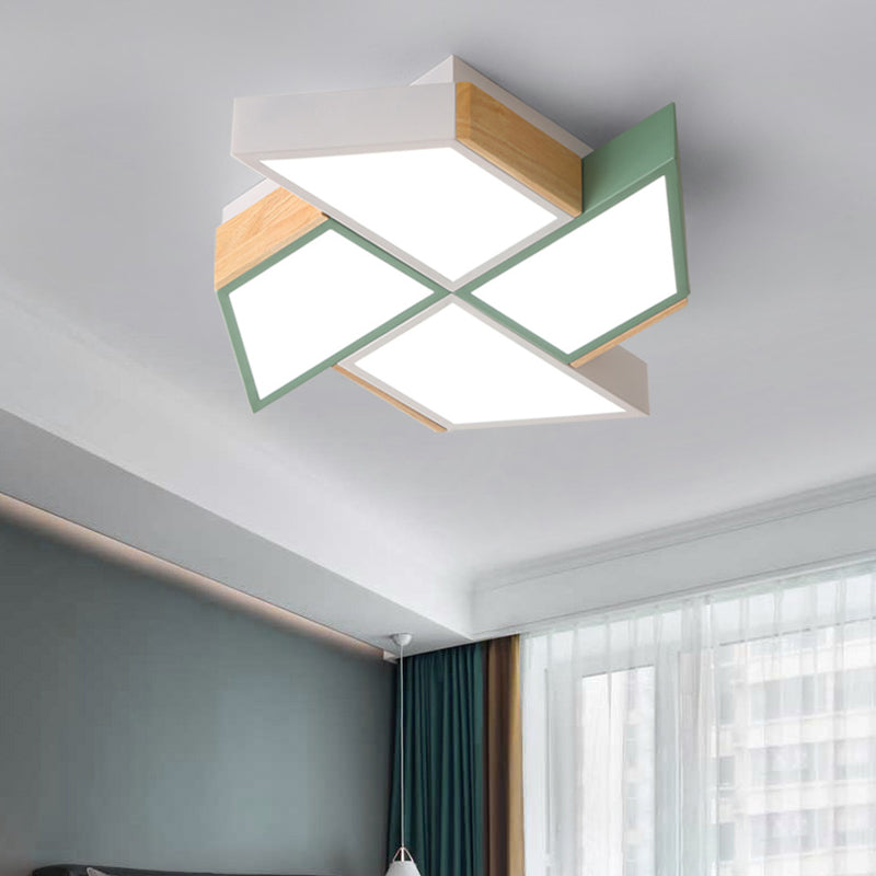 Child Bedroom Toy Windmill Ceiling Mount Light Acrylic Nordic Style Ceiling Lamp