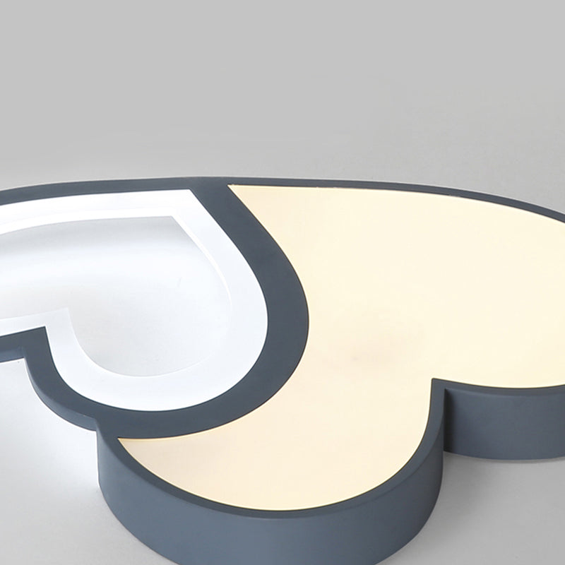 2-Loving Heart plafondmontage licht Macaron Loft acryl LED-plafondlamp voor de kleuterschool