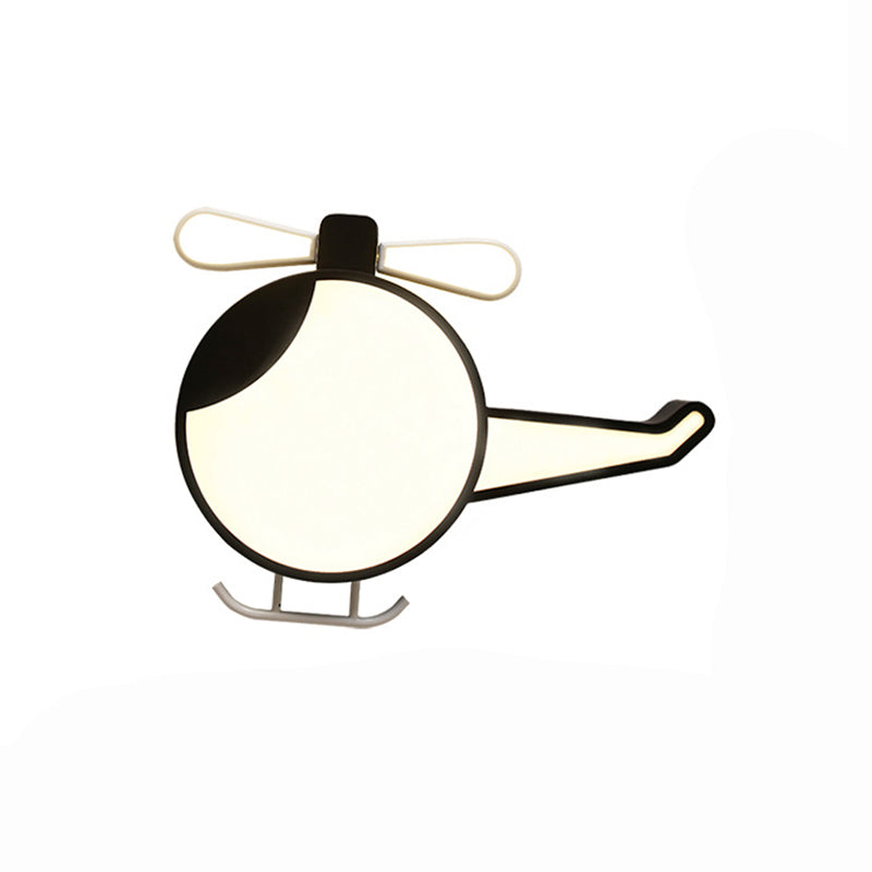 Cartoon Flugzeug Form Flush Licht Metall Kinderzimmer LED Flush Deckenleuchte