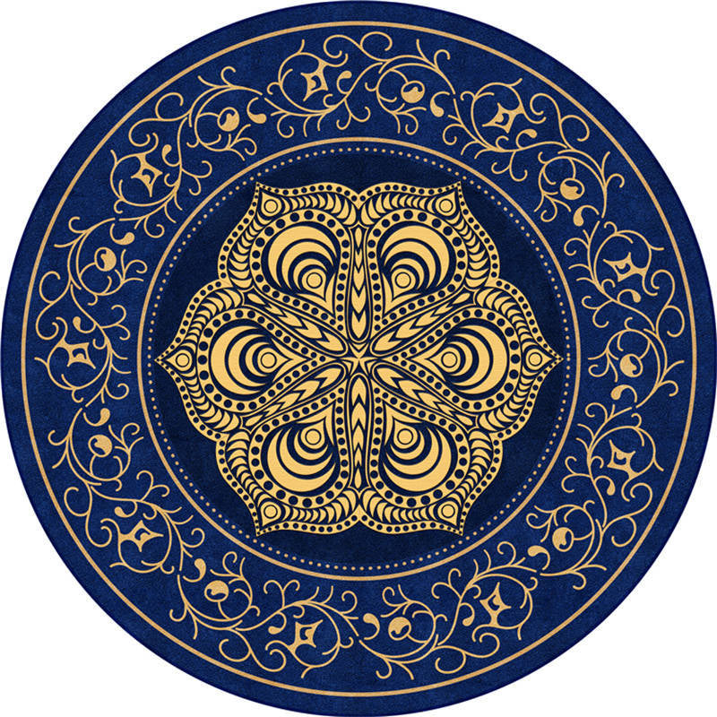 Exotic Moroccan Rug Multi Color Flower Pattern Rug Anti-Slip Pet Friendly Stain Resistant Carpet for Home