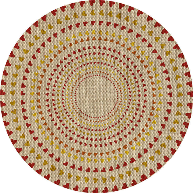 Exotic Moroccan Rug Multi Color Flower Pattern Rug Anti-Slip Pet Friendly Stain Resistant Carpet for Home