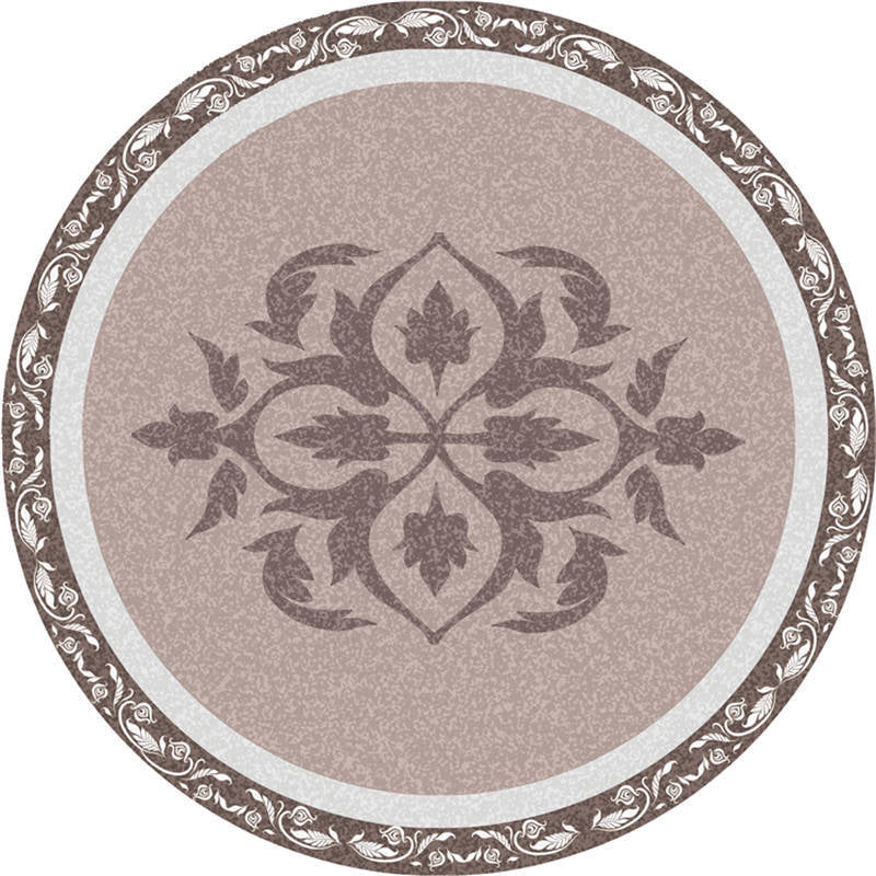 Moroccan Living Room Rug Multi-Color Flower Rug Polyester Machine Washable Stain Resistant Non-Slip Backing Area Carpet