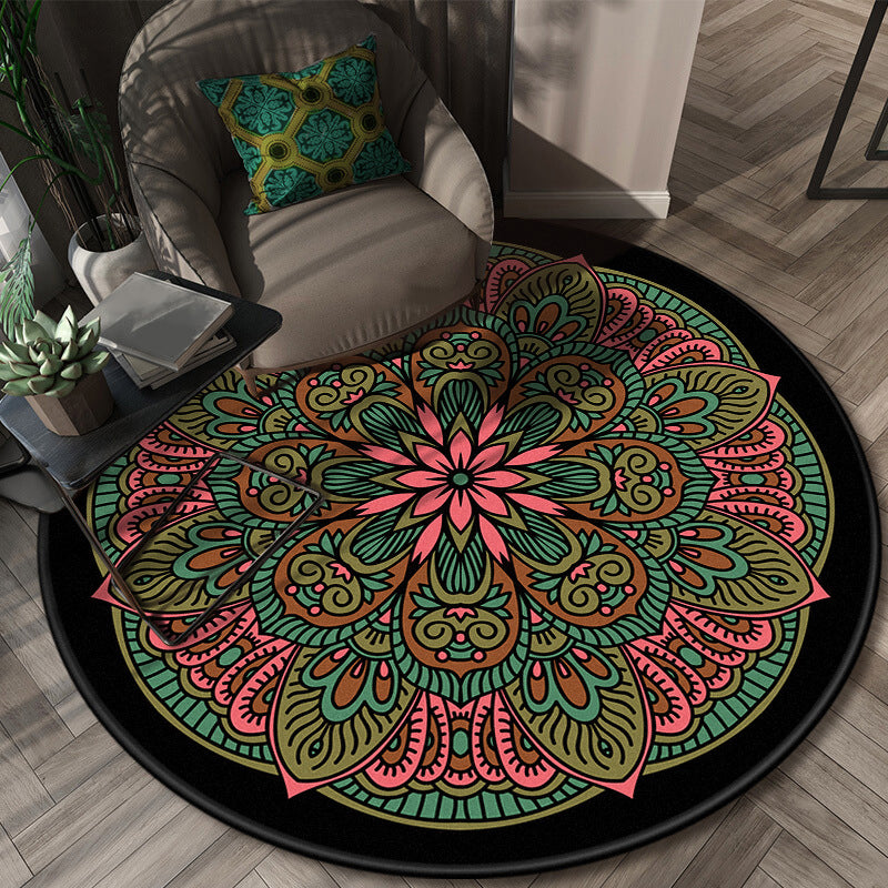 Tappeto glamour a strati di fiori a strati moquette con lavaggio antiscivolo a strati multicolori multicolore