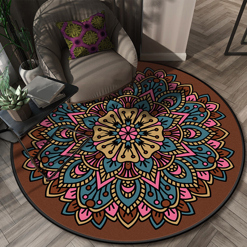 Tappeto glamour a strati di fiori a strati moquette con lavaggio antiscivolo a strati multicolori multicolore