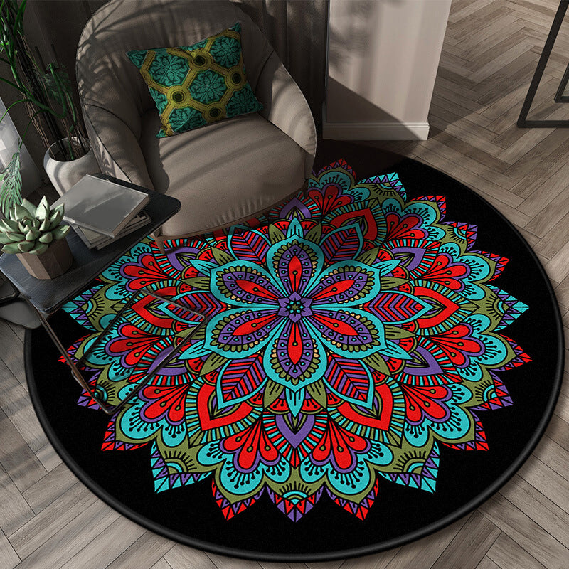 Tappeto glamour a strati di fiori a strati moquette con lavaggio antiscivolo a strati multicolori multicolore