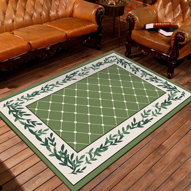 Nostalgic Persian Rug Multi Colored Trellis Carpet Non-Slip Washable Pet Friendly Rug for Living Room