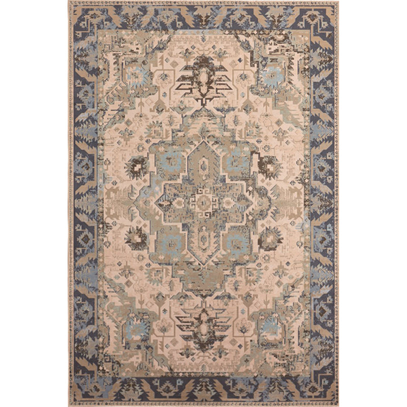 Unusual Rhombus Patterned Rug Multi-Color Moroccan Rug Polyester Pet Friendly Stain Resistant Non-Slip Carpet for Great Room