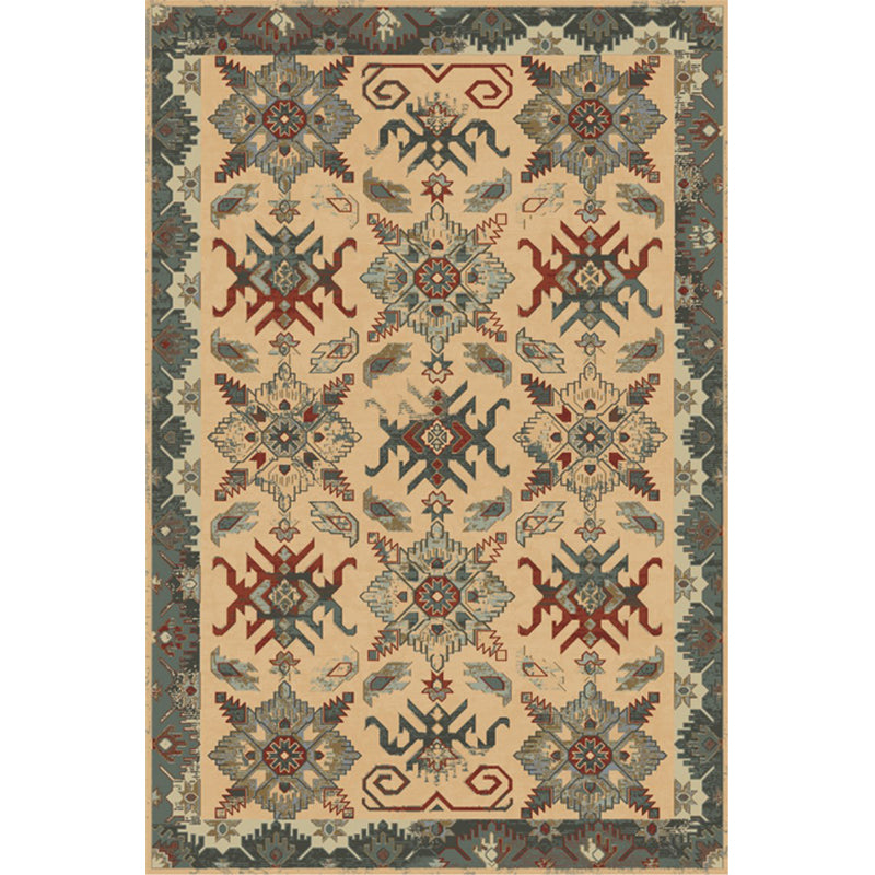 Unusual Rhombus Patterned Rug Multi-Color Moroccan Rug Polyester Pet Friendly Stain Resistant Non-Slip Carpet for Great Room