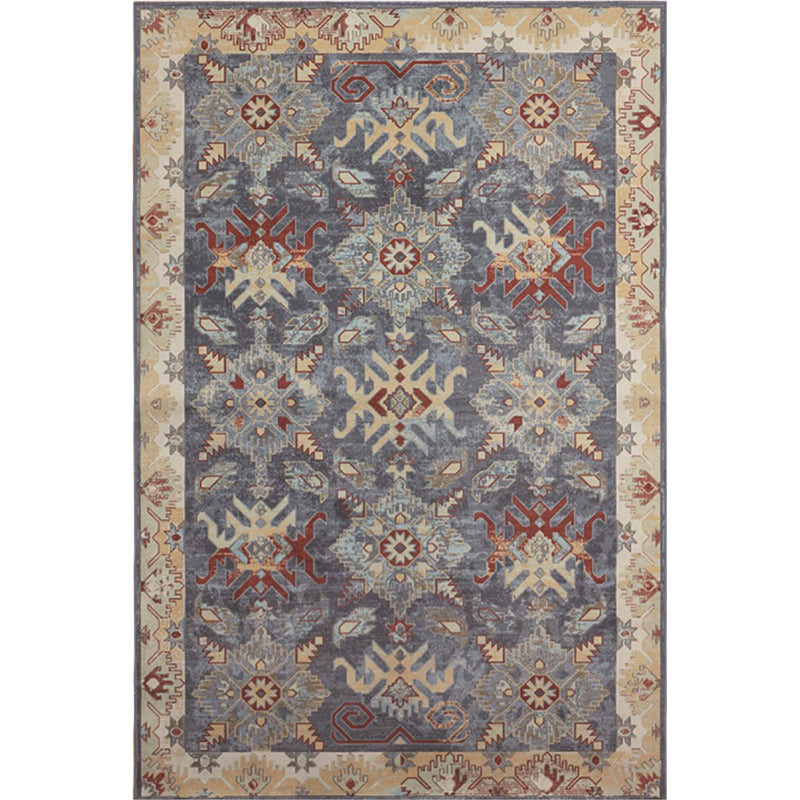 Unusual Rhombus Patterned Rug Multi-Color Moroccan Rug Polyester Pet Friendly Stain Resistant Non-Slip Carpet for Great Room