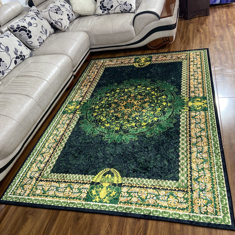 Tappeto per interni glam tappeto con stampato floreale multi colore.