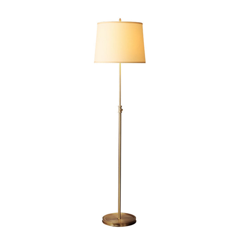 Taps toelopende vorm stof opstaan lamp klassiek 1-licht woonkamer verstelbaar vloerlicht in goud