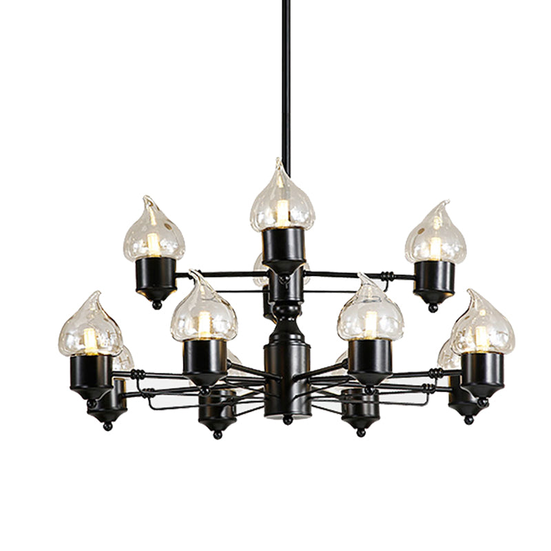 Lustre de salon à deux niveaux