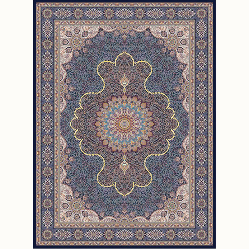 Aesthetic Moroccan Rug Multi Colored Flower Rug Pet Friendly Anti-Slip Backing Machine Washable Carpet for Guest Room