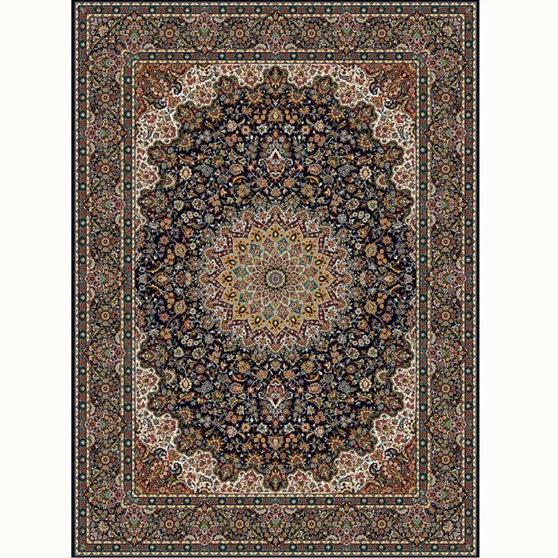 Aesthetic Moroccan Rug Multi Colored Flower Rug Pet Friendly Anti-Slip Backing Machine Washable Carpet for Guest Room