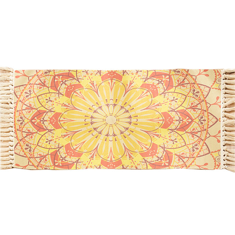 Vivid Plant Knit Rug Multi Colored Modern Rug Synthetics Pet Friendly Carpet for Guest Room