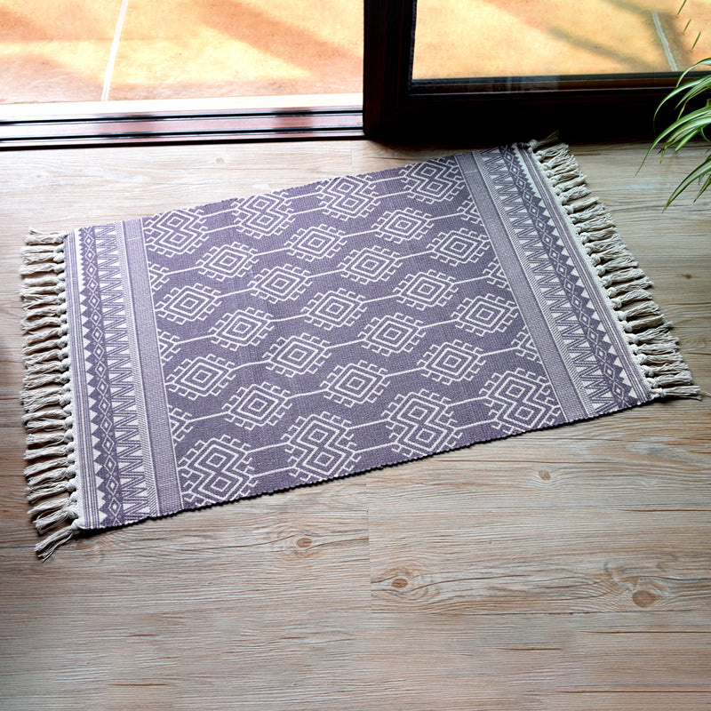 Boho Geometric Indoor Rug Multi Color Cotton Rug Machine Washable Area Carpet for Living Room