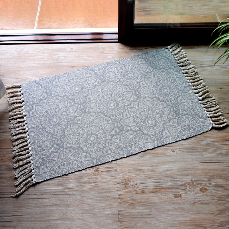 Boho Geometric Indoor Rug Multi Color Cotton Rug Machine Washable Area Carpet for Living Room