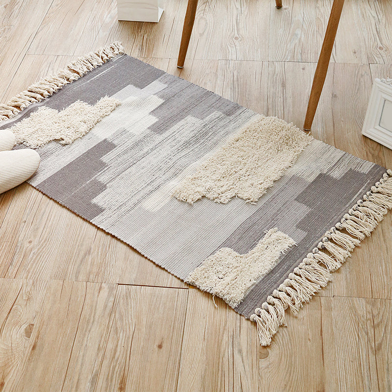 Retro Bohemian Teppich Destgierte Farbe Holz Planken Teppich Teppich für Raum