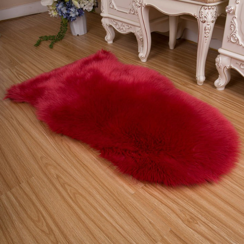 Tapis moelleux un tapis multicolore relaxant tapis relaxant synthétique laine antidérapante