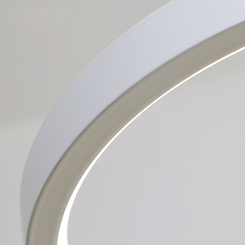 Estilo simple Candelera colgante colgante acrílico Comedor en blanco y negro Luz de suspensión LED en luz cálida/blanca